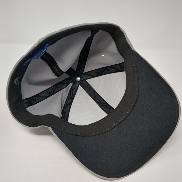 Zero 28 Fitted Hat Gray L/XL Flexfit Delta Solid 6 Panel Port Authority - Picture 6 of 8